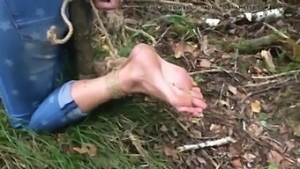 Outdoor Foot Fetish And Bondage In Amateur Torture Video