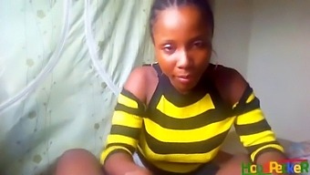 African-American Teenager Gives A Blowjob And Receives Oral Ejaculation