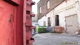 Young German Teen Gives A Deepthroat To A Well-Endowed Man
