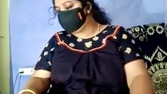 Indian Mature Wife With Big Natural Tits Gives A Blowjob
