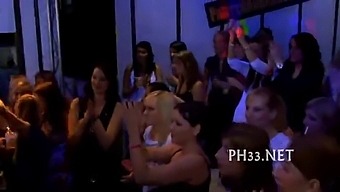 Muscular Men And Shaved Ladies Engage In Hardcore Anal Sex