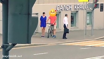 Undercover Footage Of Jeny'S Public Undressing In The Streets