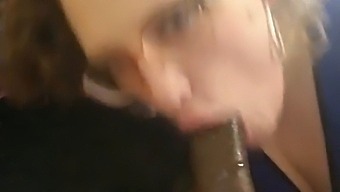 Shay Giving Oral Pleasure To A Black Man With Ejaculation