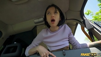 Shy Teen Gets Her Pussy Pumped In A Taxi Ride