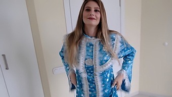Snegurka'S Slip-Up Led To An Unexpected Encounter With A Well-Endowed Partner