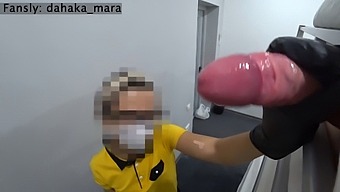 Hotel Maid'S Naughty Play: Public Exposure And Tickling To Climax
