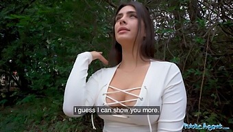 Tru Kait, A Public Agent, Riding A Massive Shaft In Her Moist Vagina Al Fresco