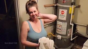 Reality Series: Horny Landlady Gives Handjob And Blowjob To Renter
