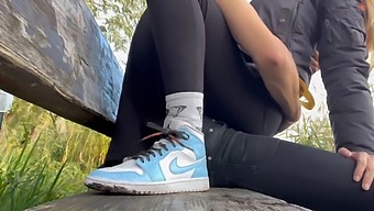 Young Blonde Allows Me To Pleasure Her In A Public Park - Pov With Potential Consequences