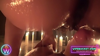 Intimate Valentine'S Day Threesome With A Busty Milf In Hd