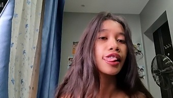 A Petite Asian Girl With Small Breasts