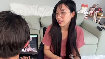 Pov Video Of Medical Student Elle Lee'S Oral Skills