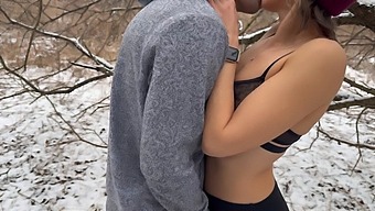 Amateur Wife Shares And Gets Double Penetrated In Snowy Outdoors Scene