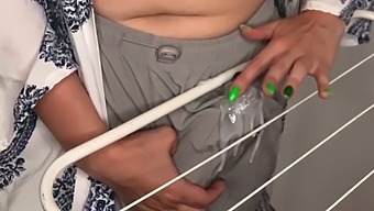 Stepson Witnesses Stepmother'S Intimate Moment With Clothes Dryer
