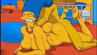 Marge, The Naughty Housewife, Enjoys Anal Sex And Squirting In Anime Hentai