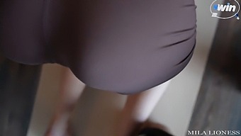 Unplanned Encounter: Stepsister'S Yoga Session Turns Into Passionate Homemade Sex With Big Dick And Cum