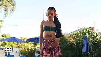 Petite Princess Battles A Giant Monster In A Rough And Intense Encounter