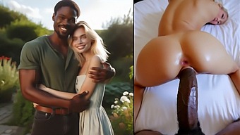 The Stunning Blonde Wife Is Ravished By Her New Ebony Lover In A Wild 3d Encounter!