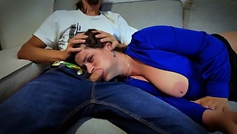 Stepson Gives Stepmom A Deep, Rough Blowjob And Cums In Her Mouth!