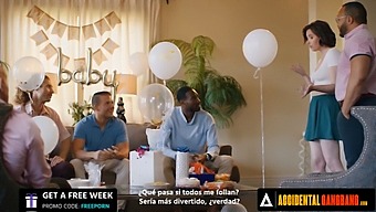 Unintentional Group Sex: Casey Calvert Gets Double Penetrated To Stave Off Boredom With French Subtitles
