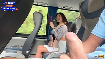 Public Cock Jerking Off On A Bus In Front Of Other People Resulted In A Great Orgasm.